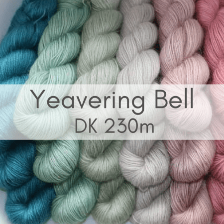 Yeavering Bell DK - a blend of mohair and Wensleydale knitting yarn.